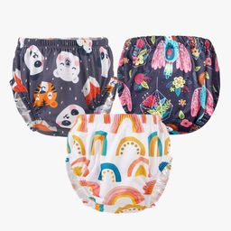 Chinmay Kids Baby Panty Boys and Girls Reusable Washable Printed Panty Pack of 3-picture-9
