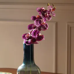 Pure Home and Living Purple & Green Phalaenopsis Artificial Flower Stem-picture-21