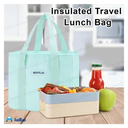Bunie Insulated Lunch Bag with Side Pockets  Green image 2