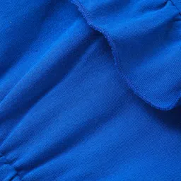 Kookie Kids Cold Shoulder Sleeves Jumpsuit with Frill Detailing - Blue image 3