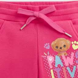 Barbie by Tiny Girl Woven Typography Printed Legging - Hot Pink image 4