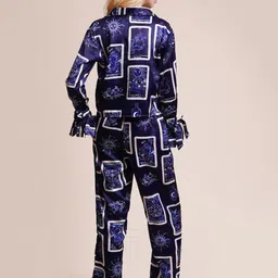 Fuchsia Women Printed Night suit image 4