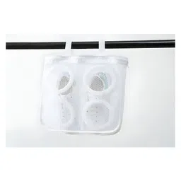 COZY VIBES Reusable Zipper Net Shoes Wash Bag Gym Shoe Sneaker Trainers Dryer Bag Laundry Storage Organizer - PACK OF 1-COLOR MAY VARY image 4