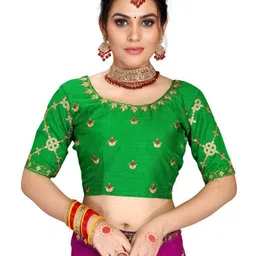 jayant creation Floral Embroidered Pure Georgette Saree image 5