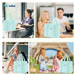 Bunie Insulated Lunch Bag with Side Pockets  Green image 5