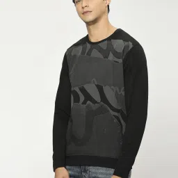 Pepe Jeans Black Cotton Regular Fit Printed Sweatshirt image 3