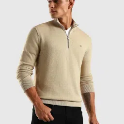 Tommy Hilfiger Khaki Cotton Slim Fit Sweatshirt image 5
