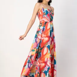 Moomaya Multicolor Printed Maxi Dress image 3