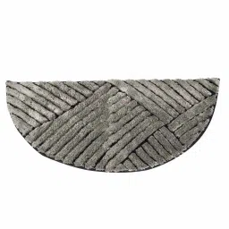 @home Grey Polyester 800 GSM D Shaped Anti Skid Bath Mat image 3