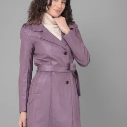 Crimsoune Club Purple Regular Fit Trench Coat image 3