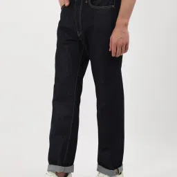 Calvin Klein Blue Cotton Regular Fit Jeans image 3