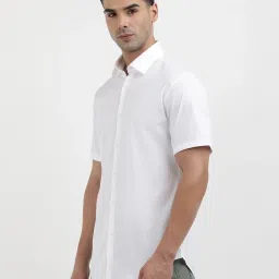 Calvin Klein White Cotton Slim Fit Shirt image 3