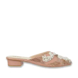 Mochi Women's Peach Mule Shoes image 3