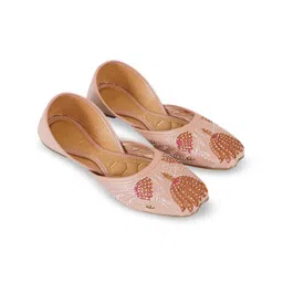 DFR Women Textured Open Toe Flats with Laser Cuts image 3