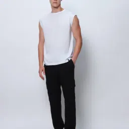 Bewakoof Men's White Oversized Vest image 5