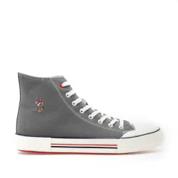 U.S. Polo Assn. Men's Grey Ankle High Sneakers-picture-41