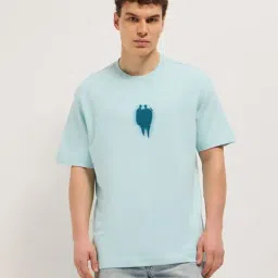 The Bear House Blue Oversized Printed T-Shirt-picture-37