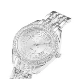 Miss Perfect Unisex Embellished Dial & Bracelet Style Straps Analogue Watch ng1 image 2