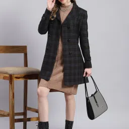 Monte Carlo Black Checks Coat image 3