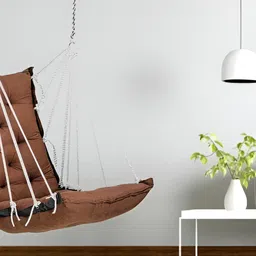 Swingzy Brown & White Cotton Hammock Swing-image-123