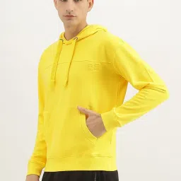 United Colors of Benetton Yellow Boxy fit Solid Sweatshirts image 3