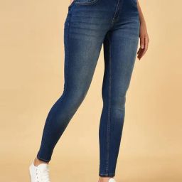 YU by Pantaloons Navy Mid Rise Jeans-picture-23