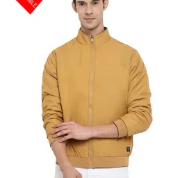 Cantabil Mustard Regular Fit High Neck Reversible Jacket-picture-16
