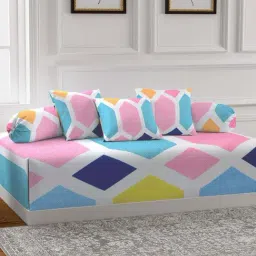 Klotthe Multicolor Cotton 300 TC Single Bed Linen Set-picture-26