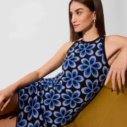 The Souled Store Blue Printed Dress image 3