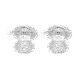 Sri Jagdamba Pearls 800 Silver Pair Diyas - 9 gm-picture-28