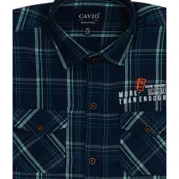 Cavio Kids Blue Checks Shirt image 3