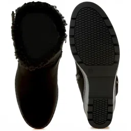 London Rag Women's Black Snow Boots image 3