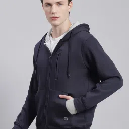 Monte Carlo Navy Regular Fit Hooded Sweatshirt image 3