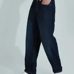 High Star Blue Cotton Flare Fit Jeans image 3