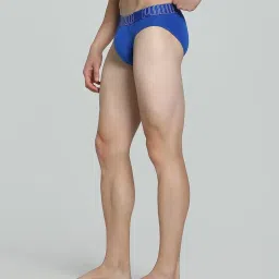 Puma Royal Blue Cotton Regular Fit Printed Briefs image 3