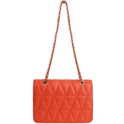 Kazo Red Synthetic Quilted Shoulder Handbag image 3