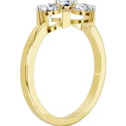 Sparkles Lab Grown Diamond 14k (585) Yellow Gold Ring for Women image 2