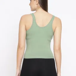 La Intimo Black, Black, Green Inner Prankster Camisole (Pack of 3) image 3