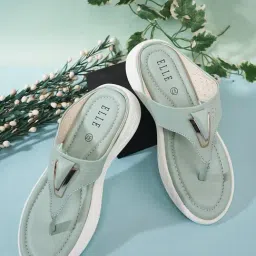 Elle Women's Pista Thong Wedges-picture-21