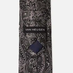 Van Heusen Brown & Black Embroidered Tie image 3