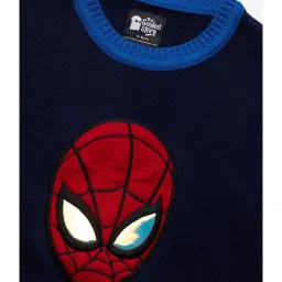 The Souled Store Kids Multicolor Printed Full Sleeves Sweater image 3