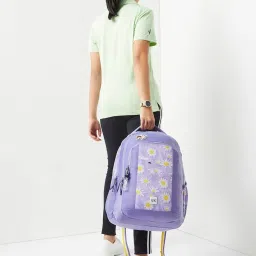 Wiki Back to School 2 Purple Polyester Printed Backpack - 30 Ltrs image 3