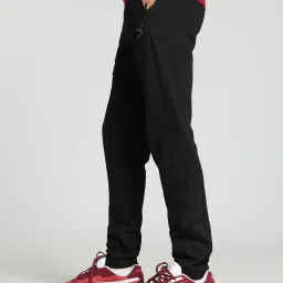 Puma Jet Black Cotton Slim Fit Printed Joggers image 3