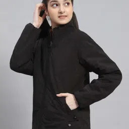 Monte Carlo Kids Black & Wine Regular Fit Full Sleeves Reversible Jacket image 3