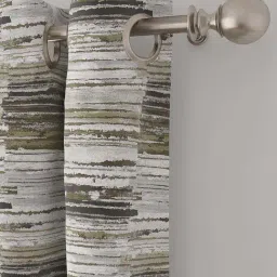 GM Skylight Prints Grey 7 Ft. Door Curtain - Set of 2 image 3