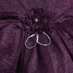 The Magic Wand Kids Purple Applique Dress image 3