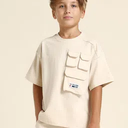 U.S. Polo Assn. Kids Boys Drop-Shoulder Sleeves Cotton T-shirt-picture-21