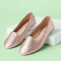 Forever Glam by Pantaloons Women's Rose Gold Flat Ballets-image-34