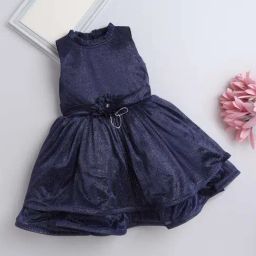 The Magic Wand Kids Navy Applique Dress-picture-47