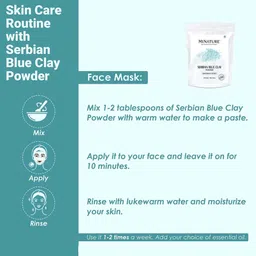 MINATURE Serbian Blue Clay Powder For Unclogs Pores- 100 g image 2
